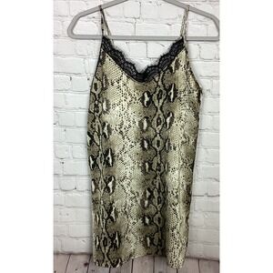 G+E Grace‎ & Emma Cami Tank Tunic top slip blouse with lace accent sz M NWT Y2K